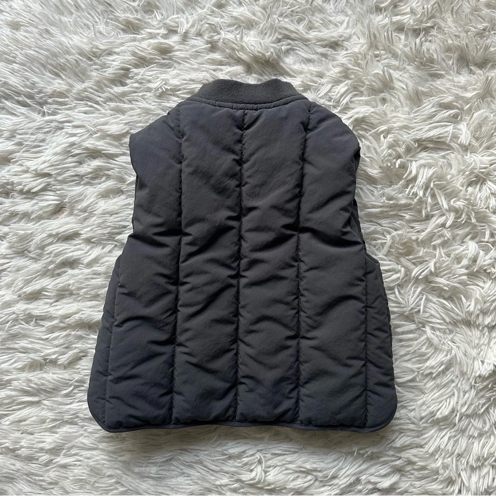 Zara Snap Button Up Puff Vest Gray Size 2 Years - Picture 8 of 8